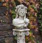 Preview: Frauen Skulptur Büste mit Säule Beton Steinfigur Gartendekoraion 130cm 87kg