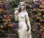 Preview: Garten Skulptur der exotischen Nachttänzerin Mata Hari Steinfigur 125cm