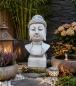 Preview: Buddha Büste kleiner Buddhakopf Gartendekoration Steinfigur 31cm