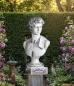 Preview: Davidbüste der bekannten Gartenskulptur Büsten als Gartendeko Skulptur 53cm