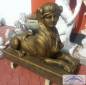 Preview: ägyptische Sphinx Skultur aus kunstbeton und altgold patiniert