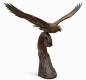 Preview: Bronze Adler Figur mit Sockel Fuss