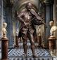 Preview: Mozart mit Geige als Bronzefigur