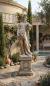 Preview: Bacchus Weingeist Dionysos Gartenfigur mit Wein Vierjahreszeiten Figuren mit Sockel 167cm