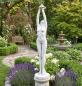 Preview: Gartenfigur Frau mit Blume Brunnenfigur Gartendekoration Steinfigur Beton 163cm