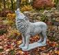 Preview: Wolf Figur lebensgroße Steinfigur Gartenfigur Tierfigur