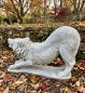 Preview: Wolf lebendsgroß Beton Steinguss Figur Gartendekoration Tierfigur Länge 100cm 140kg