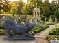 Preview: Wolf lebendsgroß Beton Steinguss Figur Gartendekoration Tierfigur Länge 100cm 140kg