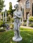 Preview: Gartenfigur Frau mit Tuch Gartendekoration Beton Steinfigur