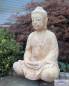 Preview: ockerfarbene buddha steinfigur