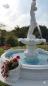 Preview: Gartenbrunnen Springbrunnen mit Figur und XL Brunnenbecken 220cm