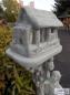 Preview: Vogelhaus Steinfigur mit Kinderfiguren Beton Steinguss Gartendekoration 140cm 122kg SA-N1764