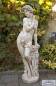 Preview: Garten Skulptur Frau mit Blumenranke in Farbe TUFO