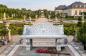 Preview: Gartenbank Beton Steinbank mit Lehne Exclusives Design Weißbeton Steinguss frostfest 240kg