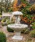 Preview: Garten Springbrunnen als Standbrunnen mit Wasserschale und Regenschirm Figur 150cm