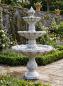 Preview: Kaskaden Gartenbrunnen Standbrunnen mit 3 Wasserschalen Garten Springbrunnen 220cm