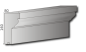 Preview: Fassadenstuck Leisten Gesims Profile Styroporstuck Fassadenprofile 160x80mm 300cm P18A