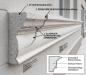 Preview: Aussenstuck Gesims Sonderprofile Fassaden Styroporstuck Leisten P23A