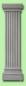 Preview: Fassaden Styropor Stuck Pilaster 30cm Wandsäulen kanneliert