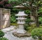 Preview: Stupa japanische Garten Steinlaterne