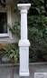 Preview: Säulenpfeiler Kombination aus Betonsäule und Sockel als hohe Ziersäule mit Pfeiler Postament Betonelemente 92cm 93kg BAD-KP0451B
