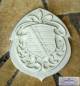 Preview: Wappenschild mit Sachsenwappen aus Beton
