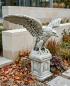 Preview: Steinadler 181cm mit Sockel monumentale Gartendekofigur Adler Steinfigur 166kg