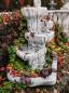 Preview: Wasserfall Steinbrunnen Modern Art Deco Gartenbrunnen 102cm 323kg