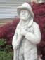 Preview: Feuerwehrmann mit Helm und Wasserschlauch Gartenfigur Beton Steinfigur Figur 90cm