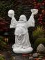Preview: Happy Buddha mit Kugel lachende Buddhafigur Beton Steinguss Steinfigur