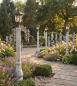 Preview: Laternenmast Sockel für Gartenlaternen Betonmast Gartenleuchte 190cm hoch