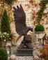 Preview: Gartenfigur Adler Kupfer 90cm Steinfigur Metall Farben Optik Seeadler Skulptur