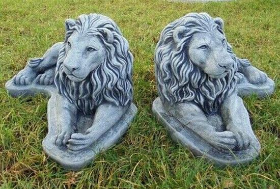 Löwen Paar Figuren
