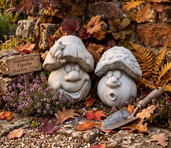 Gartenpilze Steinfiguren Gartendekoration Beton Steinpilze