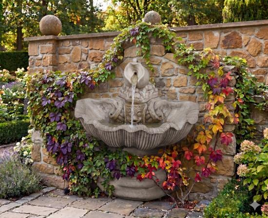 Kleiner Garten Wandbrunnen