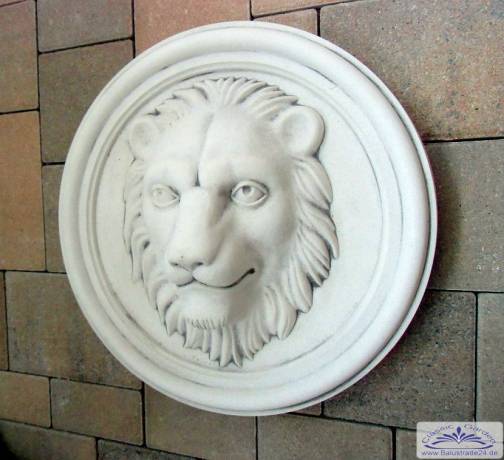 Relief Stuckbild mit Löwenkopf