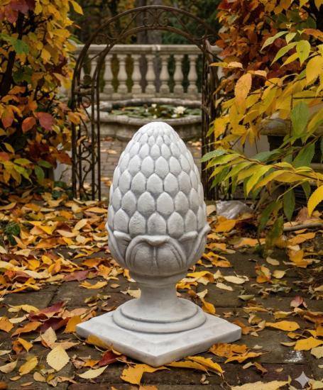 Pinienzapfen aus Beton Steinguss Schmuck 54cm
