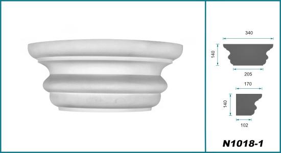 Hartschaum Säulen 226cm Halbsäulen Säulenverkleidung Säulenschaft kanneliert 180mm