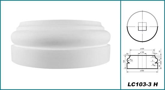 LC103-3H Säuilen Sockel Halbelement