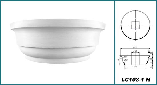 LC103-1H Säulen Abschluss Halbelement