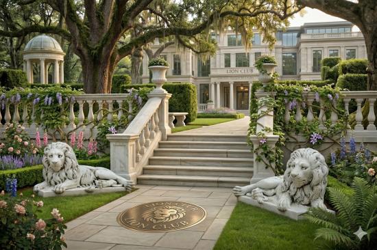 Gartenfiguren liegende Löwen Figuren Beton Steinguss
