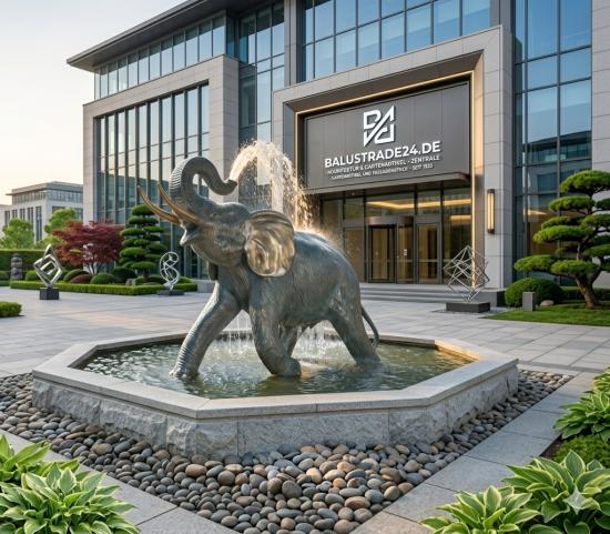 XL Elefant wasser Speier – Bronzefigur Brunnen