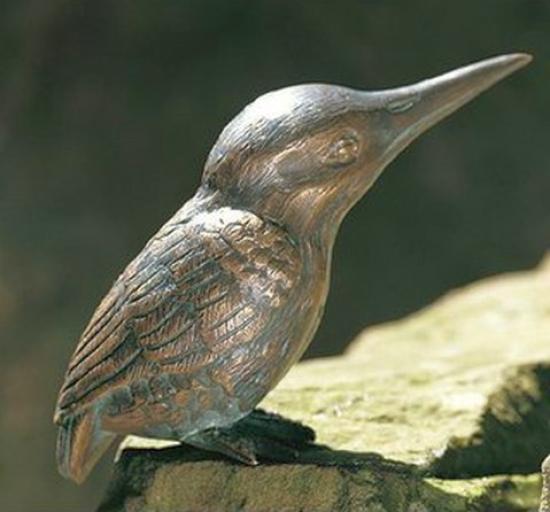 Eisvogel Bronze Figur Tierfigur