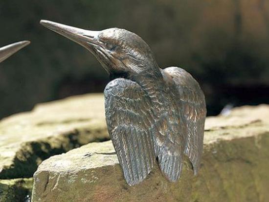Eisvogel Bronze Figur