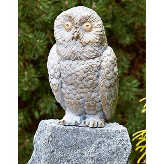 Schneeeulen Figur aus Bronze