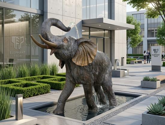 Bronze Elefant Figur XXL