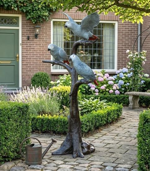 Bronze Figur Graureiger Figuren