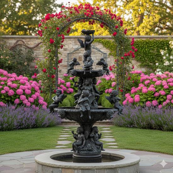 Bronzebrunnen für Park und Garten Dekoration