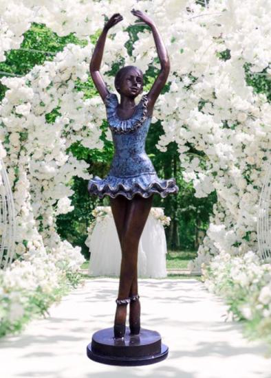 Bronze Figur Ballerina Tänzerin Frau