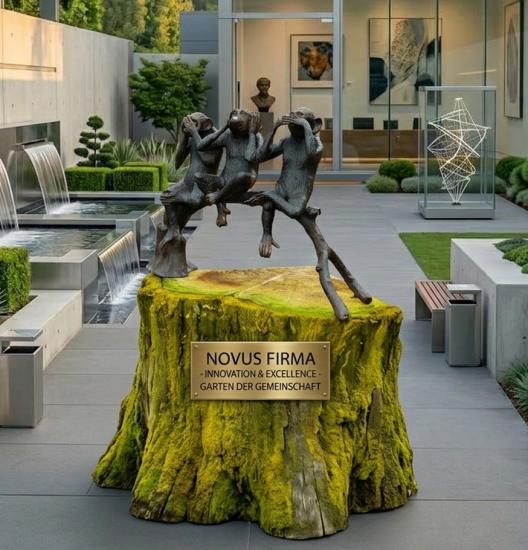 Kunstfigur Affen nichts sehen - nichts hören - nichts sagen